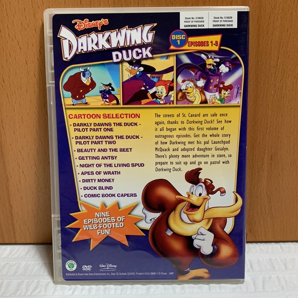 DarkWing Duck Vol I on DVD - 3 Disk Set by Disney - Picture 3 of 15